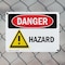 Signmission Hazard Danger Sign, Plastic, 10in W x 7in L, 2PK OS-2PACK-DS-P-710-L-1301 - alternate 6